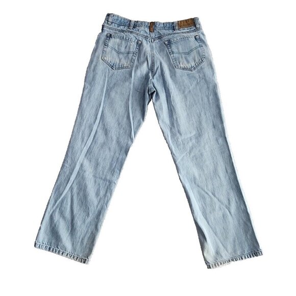 Schnee's Bozeman Montana Jeans Men's 34x29 Light Blue Wash Denim RN# 86069 C21 - Picture 10 of 16